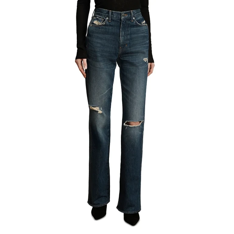 Veronica Beard Dylan High Rise Straight Jeans in City Lights