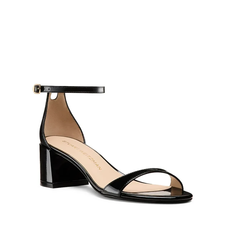 Stuart Weitzman Women's Nudist 50 Block Heel Sandals