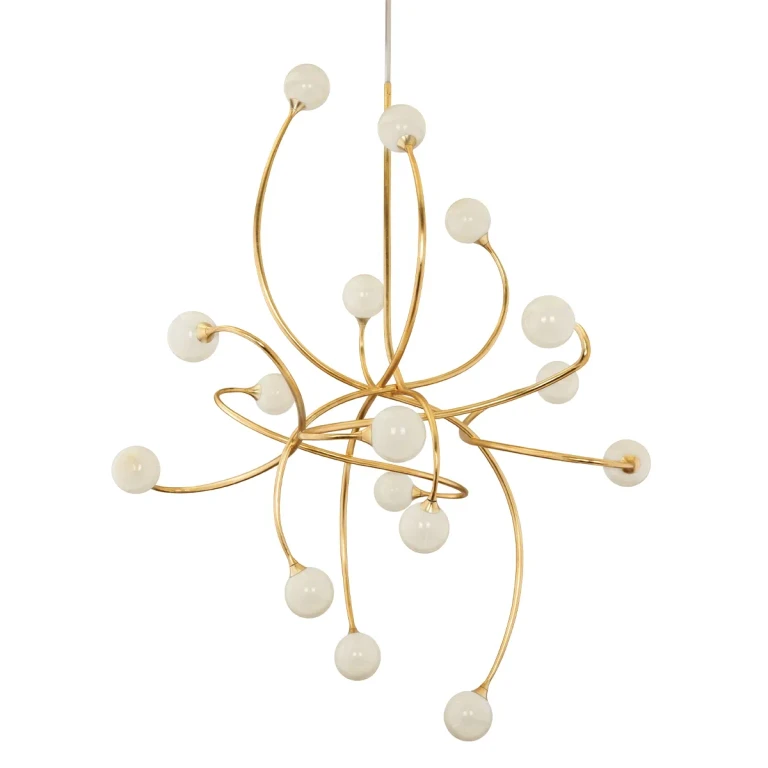 Signature 16-Light Chandelier in Gold Leaf