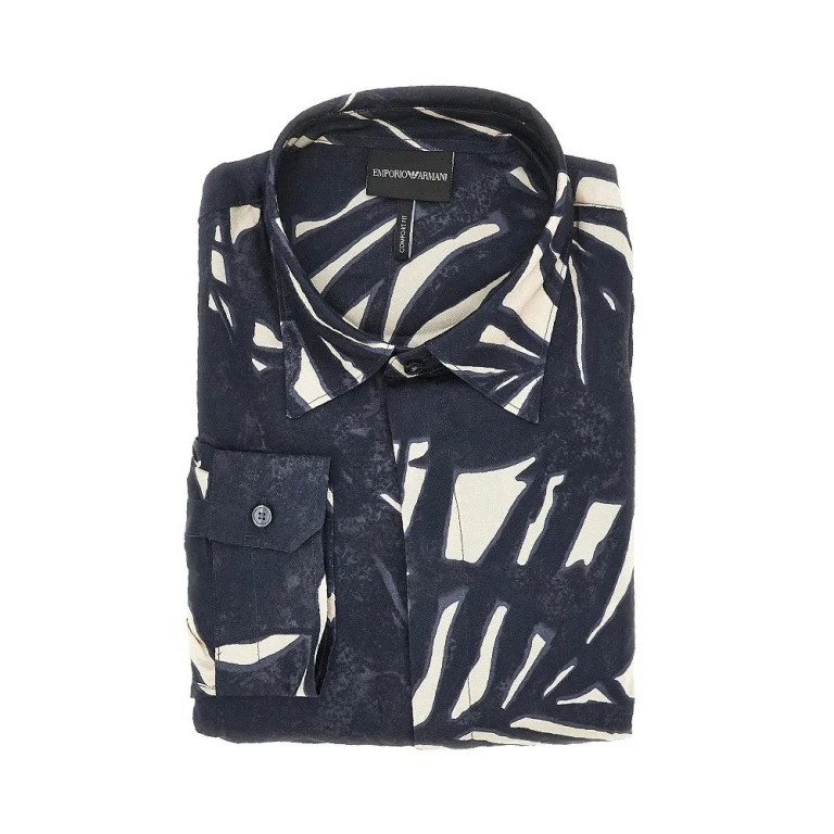 Camicia Emporio Armani Comfort Fit in viscosa da uomo