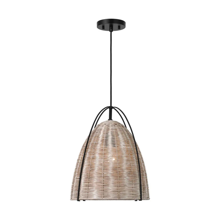 Ash Wicker Pendant from the Norman Collection