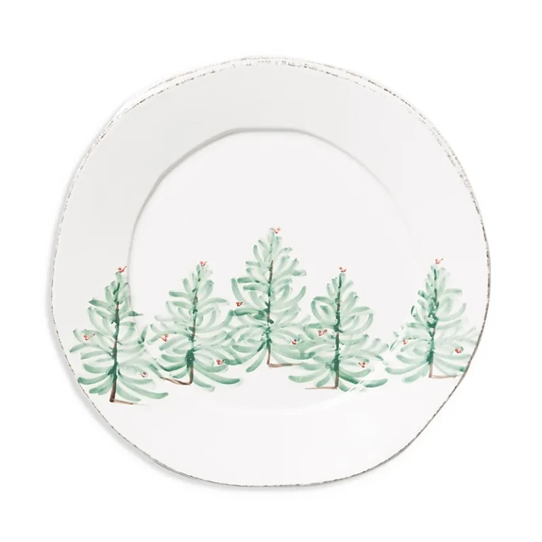 Vietri Lastra Holiday Round Platter