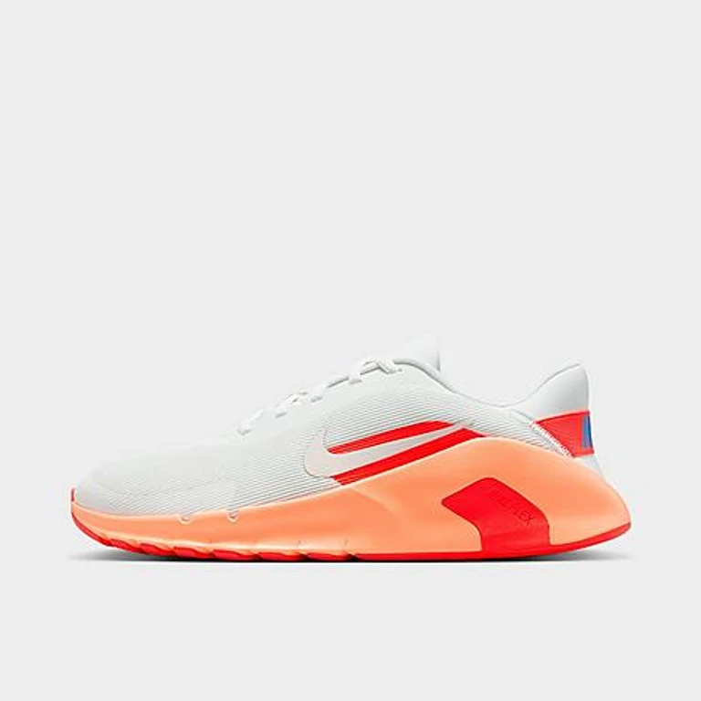 Nike Men's Flex Train Training Shoes in Summit White/Orange Pulse/Hot Lava Size: 6.0