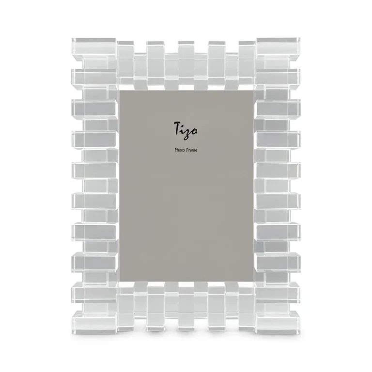 Tizo Clear Block Crystal Glass 4 x 6 Picture Frame