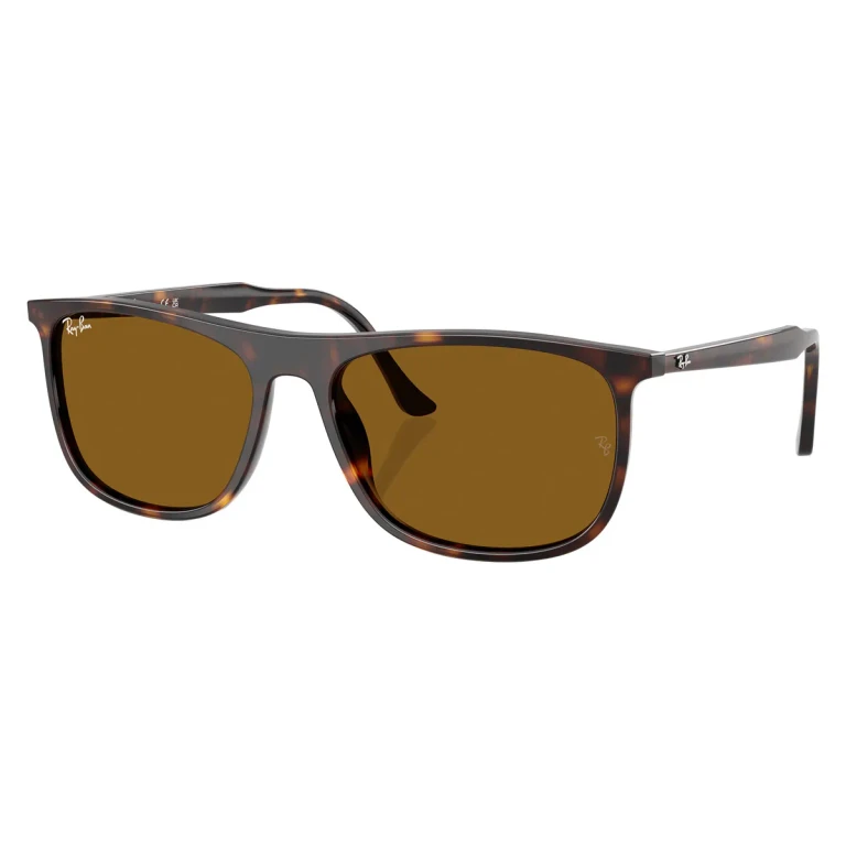 Ray Ban Brown Rectangular Unisex Sunglasses RB2216 902/33 61