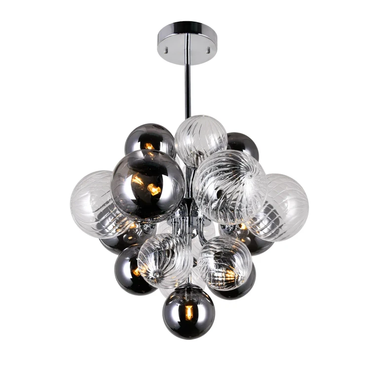 Chrome LED Chandelier from the Pallocino Collection