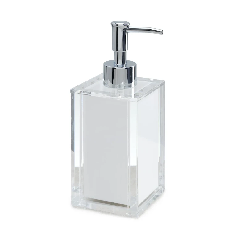 Tizo Design Acrylic Soap Dispenser with White Insert White One Size