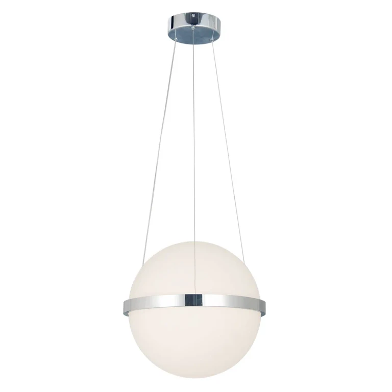 Polished Chrome LED Pendant from the Acryluxe Collection