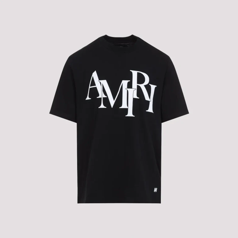 AMIRI - Amiri Cotton Staggered Logo T-Shirt