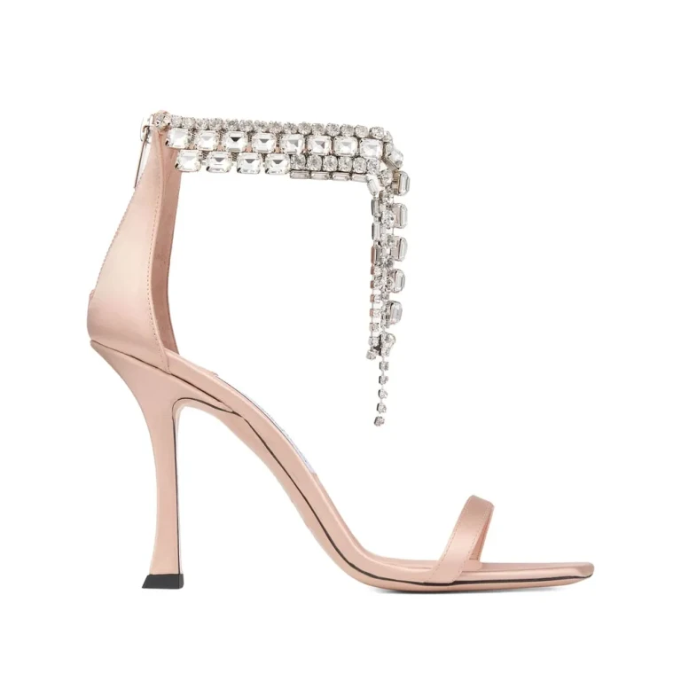Jimmy Choo Slingback Sandals With Rhinestones verity 100