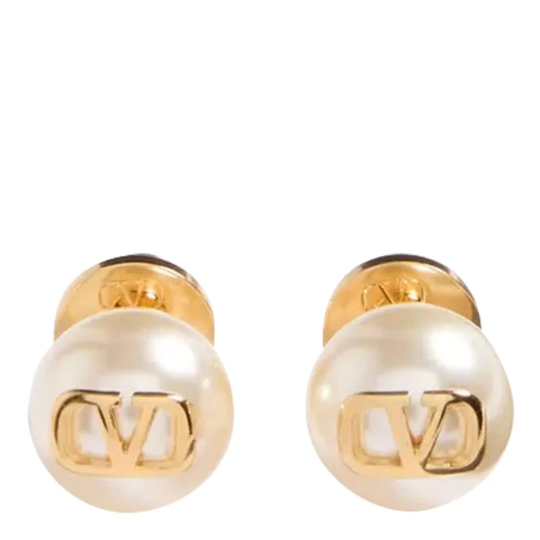 Valentino Garavani Vlogo Signature Pearl Earrings