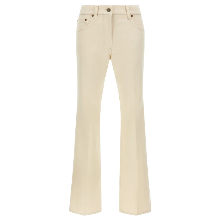 Jeans Valentino Garavani VGold Beige Cotton - Women