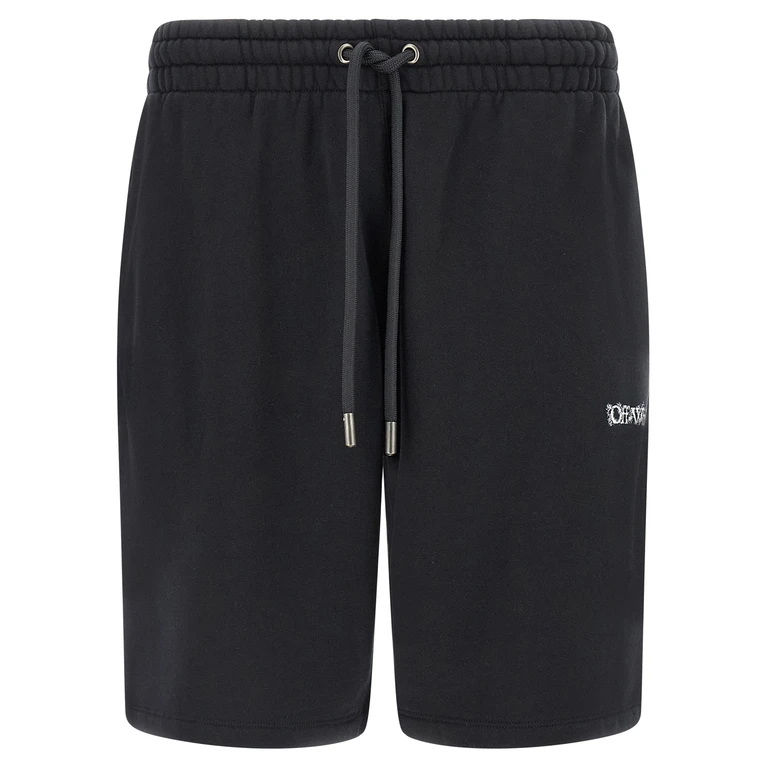 Off-White Heraldic Arrow bermuda shorts Black Cotton Bermuda - Men