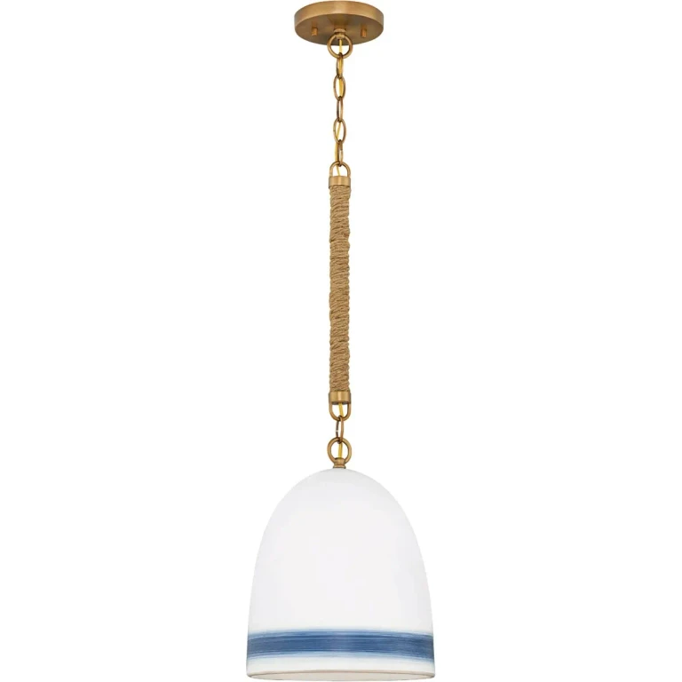 Heirloom Brass LED Pendant from the Nash Collection