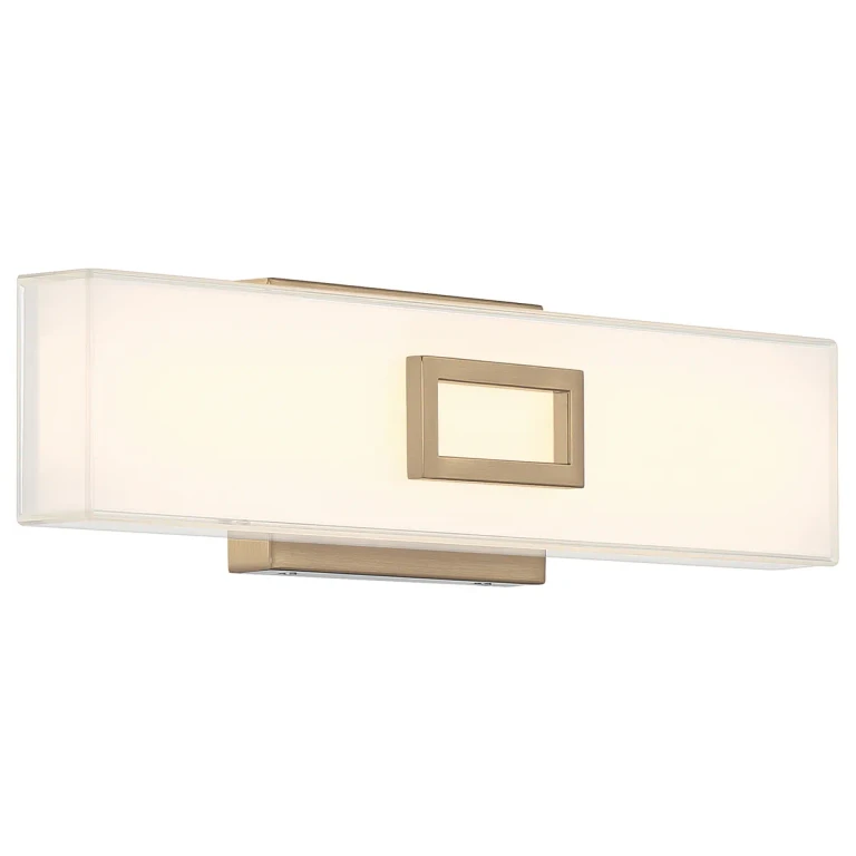 Restore 1-Light LED Bathroom Vanity Light in Antique Brushed Brass