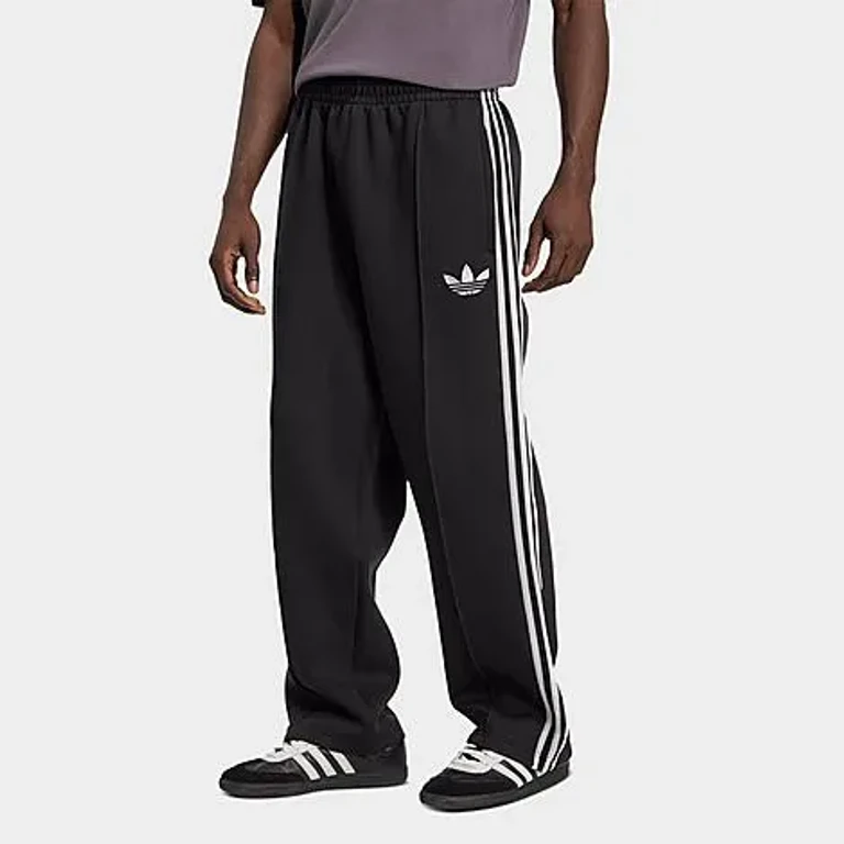 adidas Men's Originals adicolor Spacer Baggy Track Pants in Black Size: Small