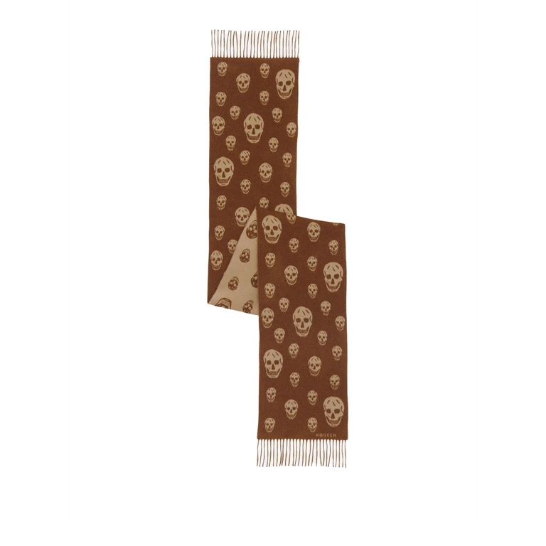 Alexander Mcqueen Scarfs Light Brown Camel Wo Cashmere - Men