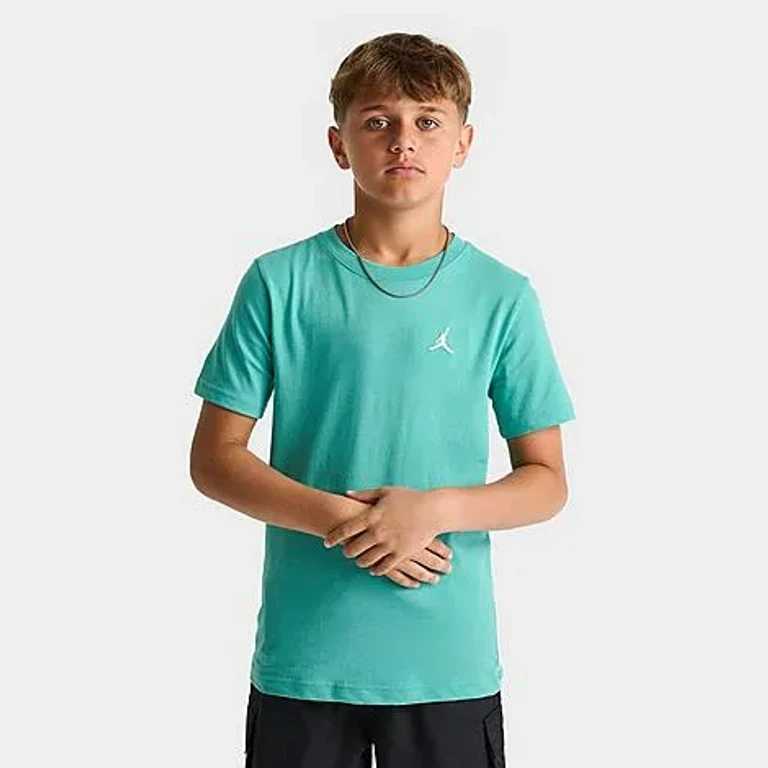 Jordan Big Kids Jumpman T-Shirt in Washed Teal Size: Small