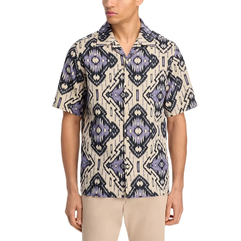 NN07 Julio Printed Camp Shirt