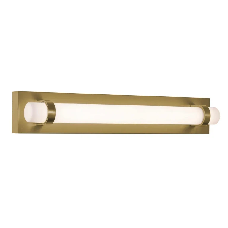 Light Antique Brass LED Bathroom Vanity Light from the Miami Collection