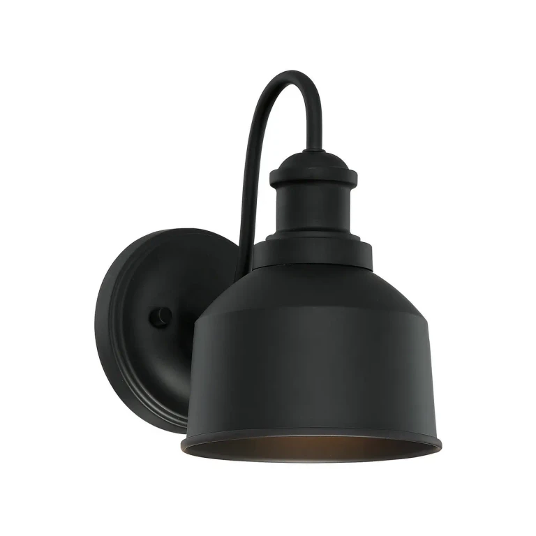 Trade Winds Lighting 1-Light Wall Sconce In Matte Black - TW70051-BK