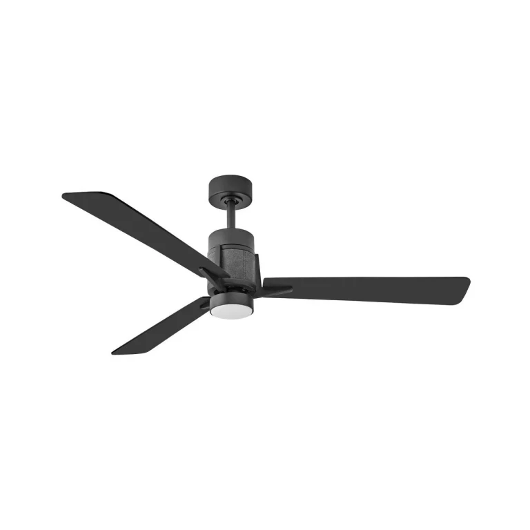Matte Black 56" LED Smart Fan from the Atticus Collection