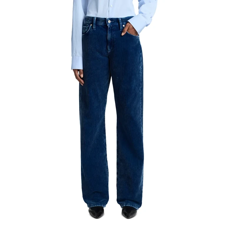 7 For All Mankind Tess Straight Fit Corduroy Pants in Oxnard