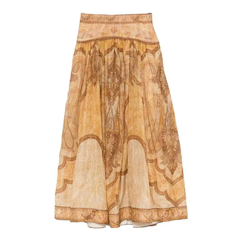 Zimmermann Jupe Midi - Jaune