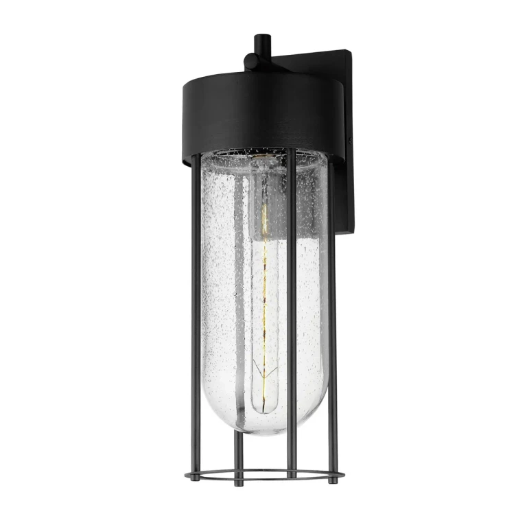 Black One Light Outdoor Wall Sconce from the Millennial Collection