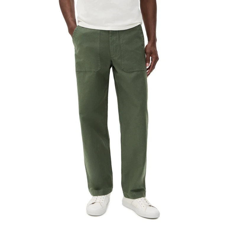 Madewell Garment Dye Slub Sateen Baker Pants Stone 32