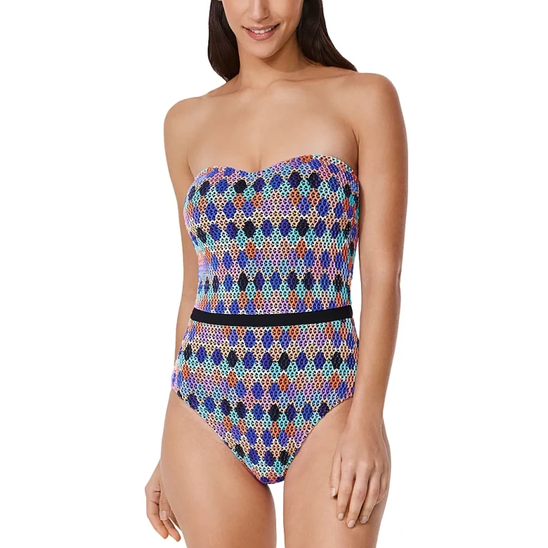 Profile by Gottex Retro Riviera Bandeau One Piece Swimsuit