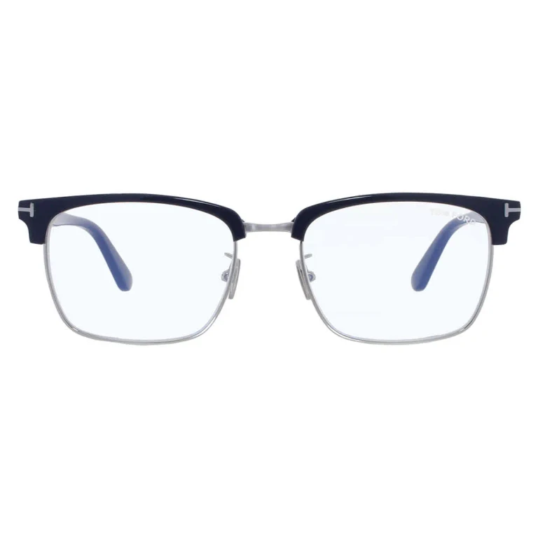 Tom Ford Blue Light Block Square Mens Eyeglasses FT5801-F-B 090 56