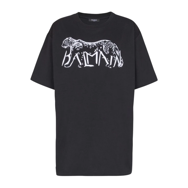 Balmain T-shirts and Polos Black Coton Organique - Women
