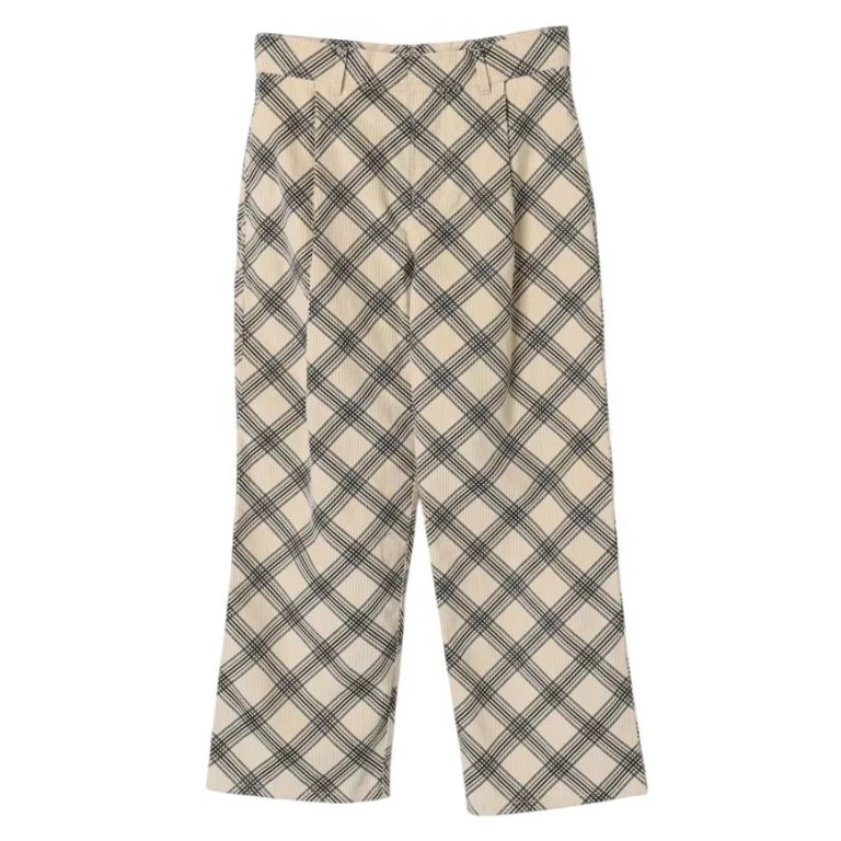 Burberry Kids Carven Check Corduroy Trousers
