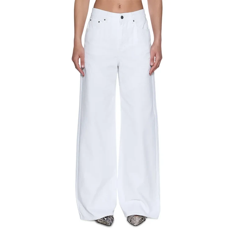 Ksubi Strider Saddle Fresh High Rise Jeans in White