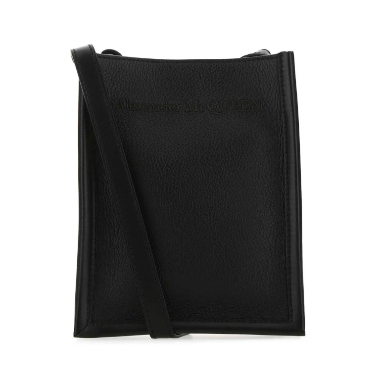 Alexander McQueen Logo Embossed Crossbody Bag