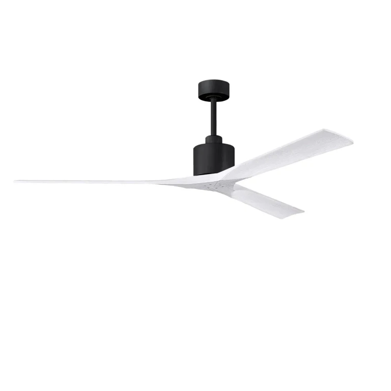 Nan XL 6-Speed DC 72 Ceiling Fan in Matte Black with Matte White blades