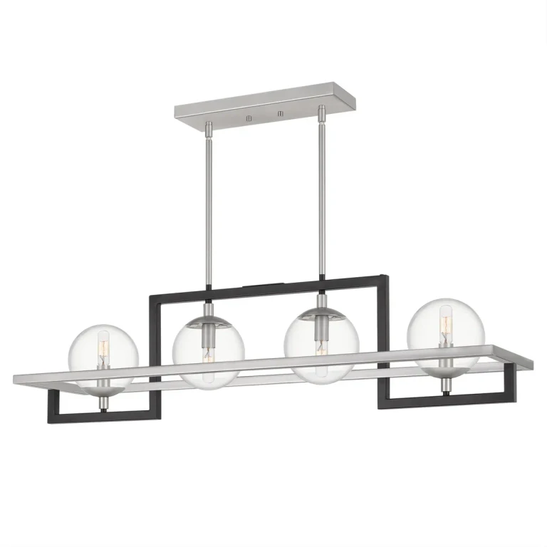 Kane 4-Light Island Chandelier in Earth Black