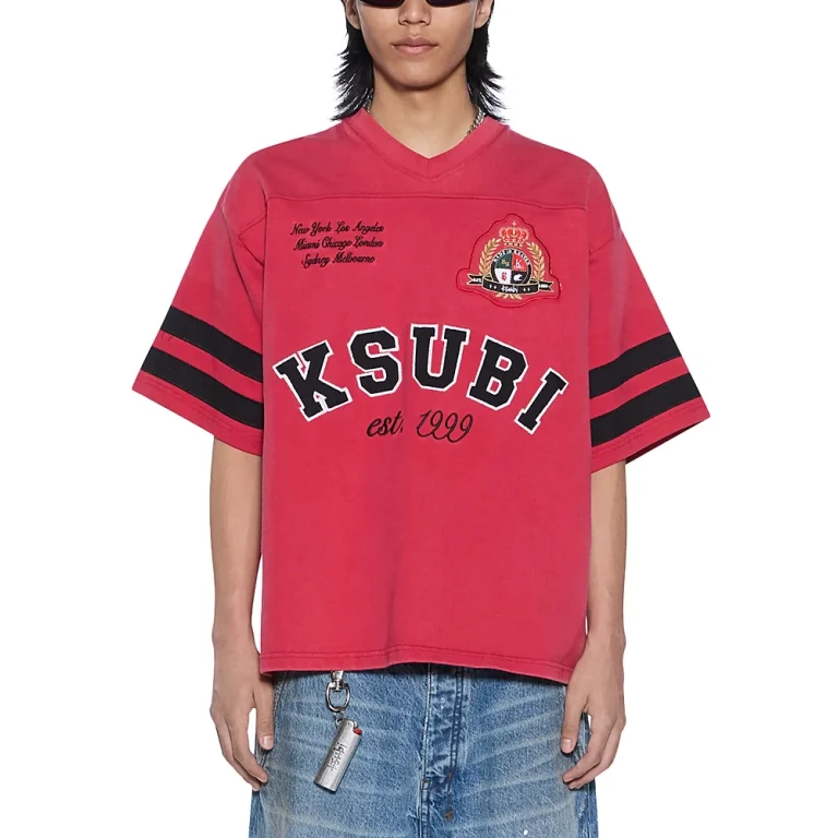 Ksubi Duke Oversized Jersey Varsity Tee