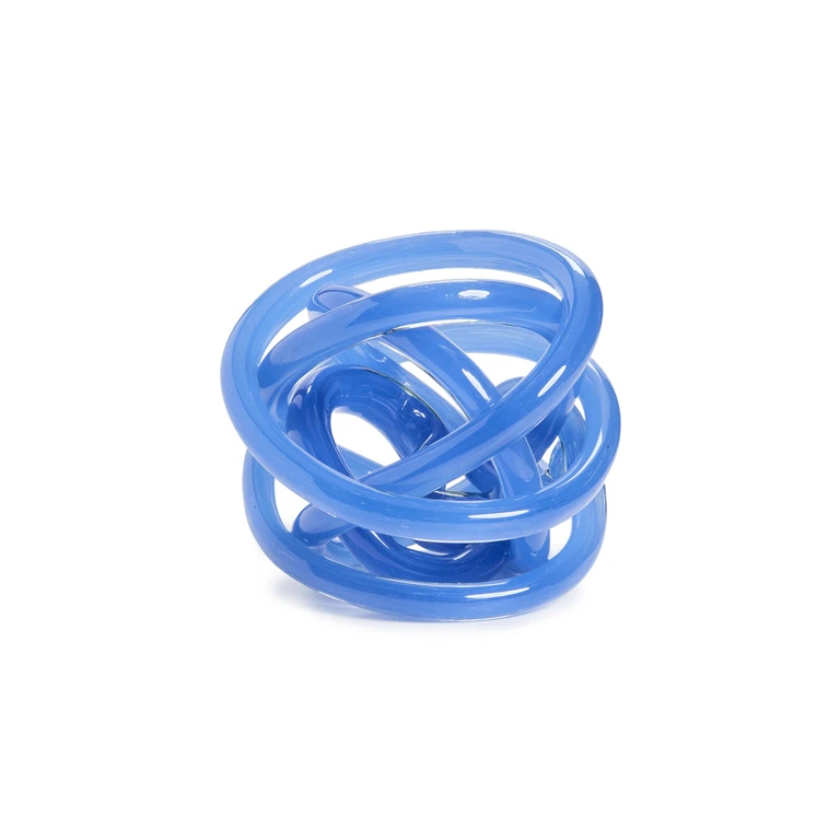 Tizo Design 6 Handblown Glass Knot Blue One Size