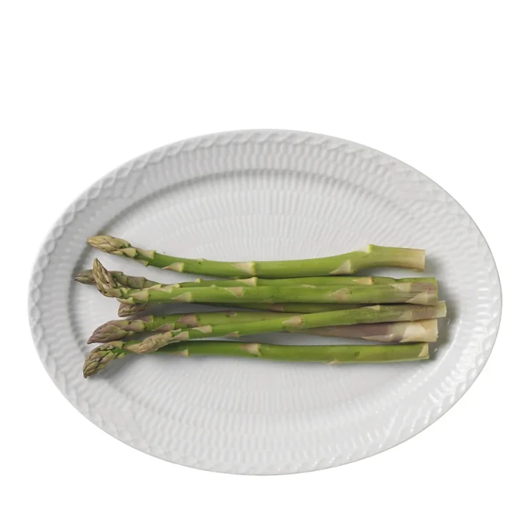 Royal Copenhagen White Fluted Half Lace 11 Oval Plate