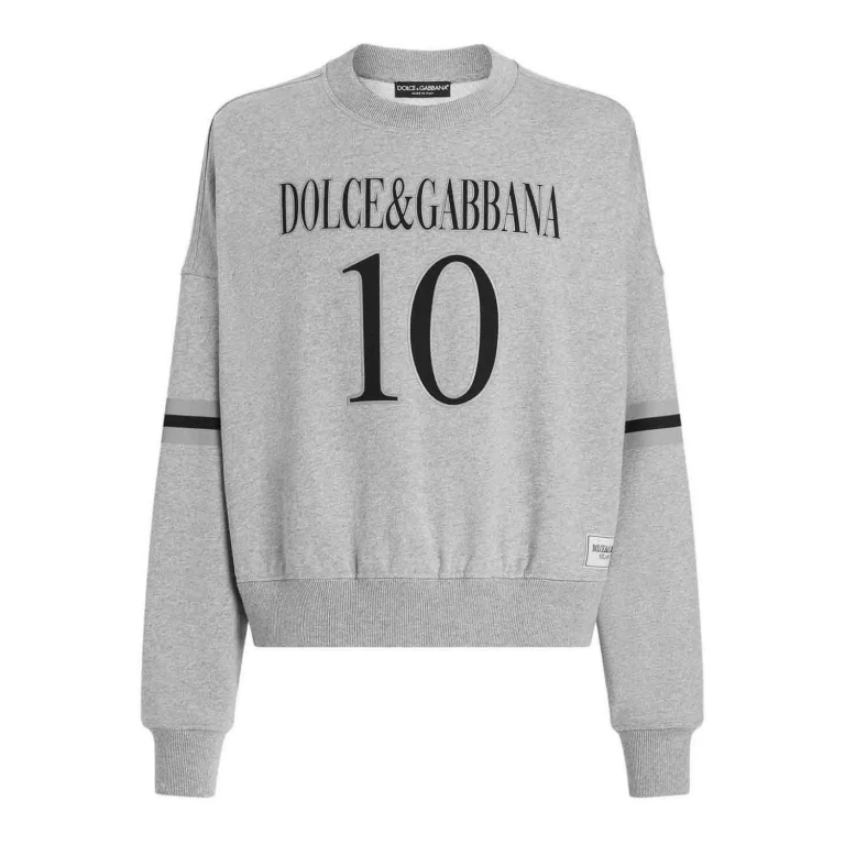Sweat-shirt gris pour homme Dolce & Gabbana