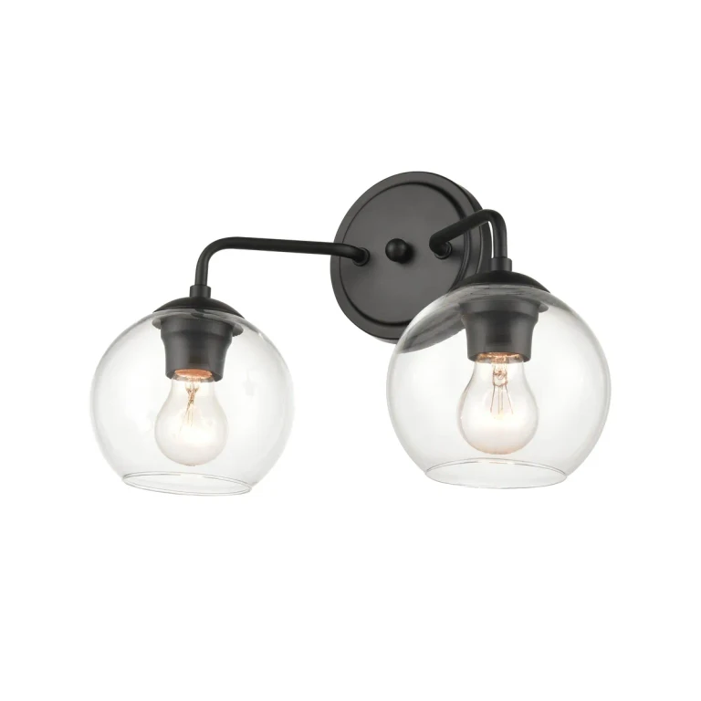 Millennium 2-Light Bathroom Vanity Light in Matte Black - 9752-MB