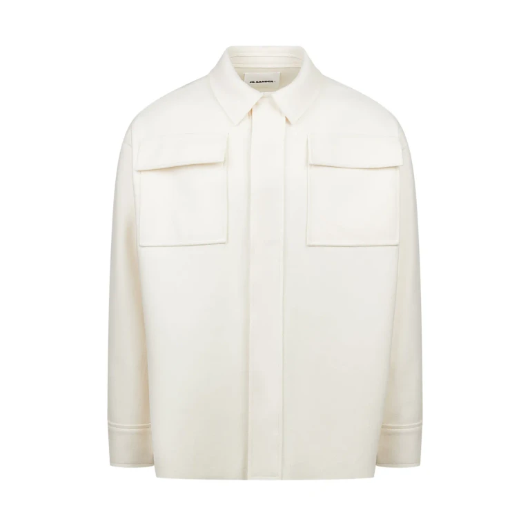 Jil Sander Herrenhemd Blau