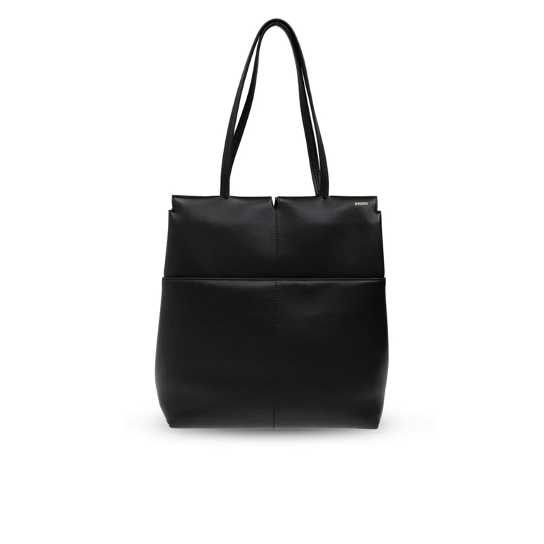 Burberry Snip Ekd Embossed Leather Tote
