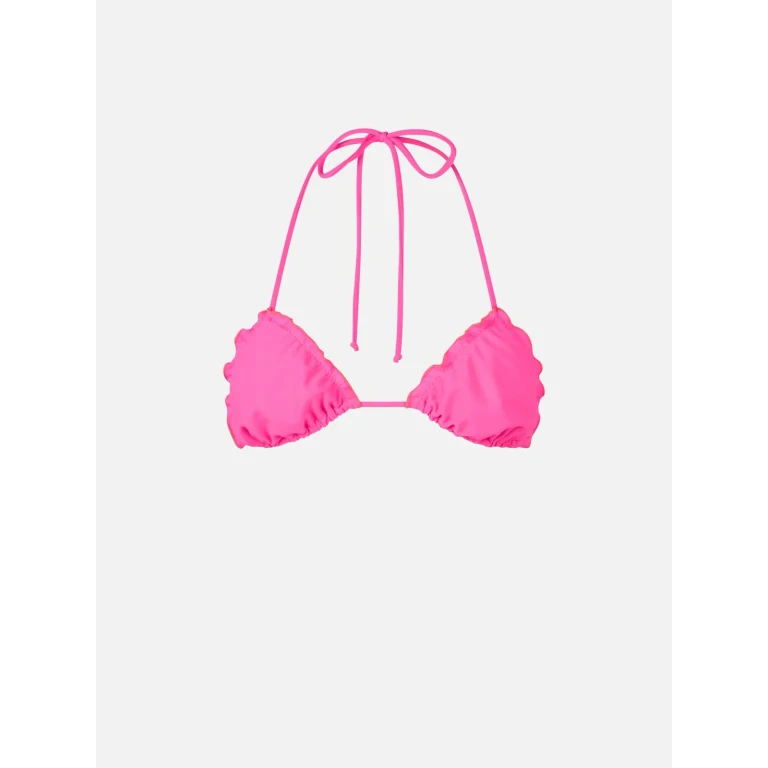 MC2 Saint Barth Fluo Pink Sagittarius Triangle Bikini Top