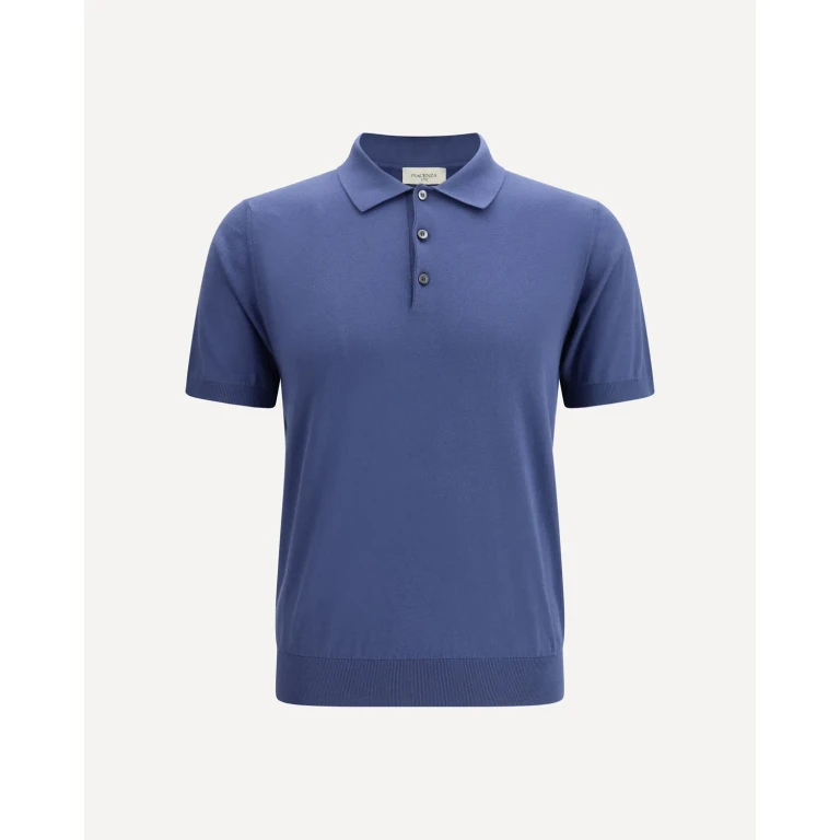 PIACENZA CASHMERE Cotton Polo with classic collar Male 46