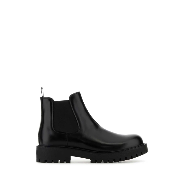 PRADA Leather Ankle Boots Female 38