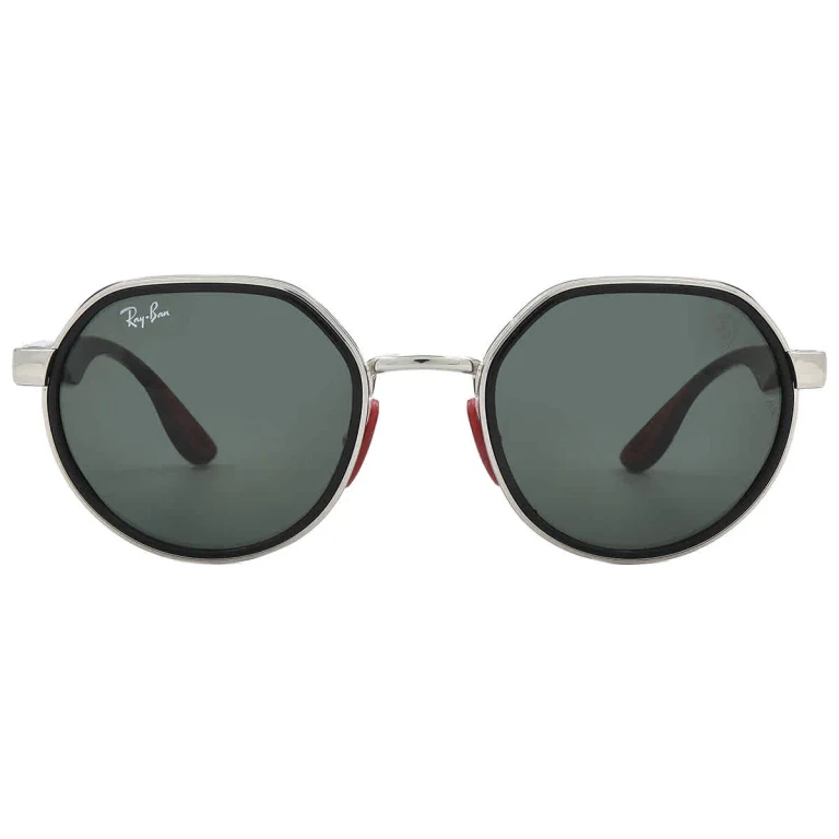 Ray Ban Scuderia Ferrari Green Irregular Unisex Sunglasses RB3703M F00771 51