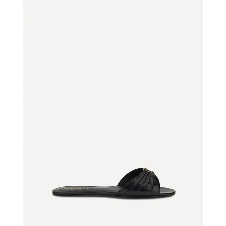 SAINT LAURENT Babylone leather Sandals Female 36